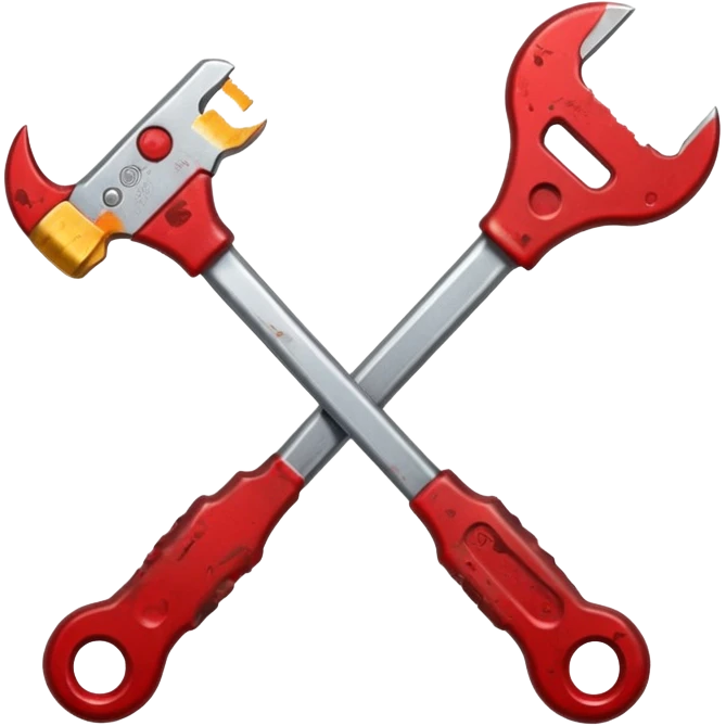 wrench sliver with blood stains  emoji
