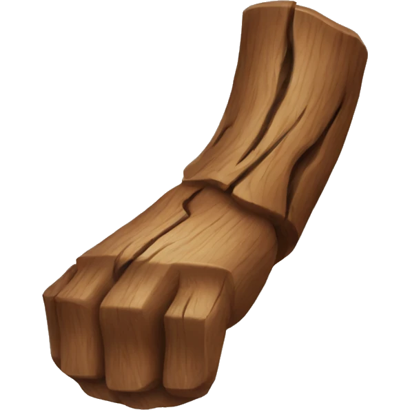 wood arm emoji