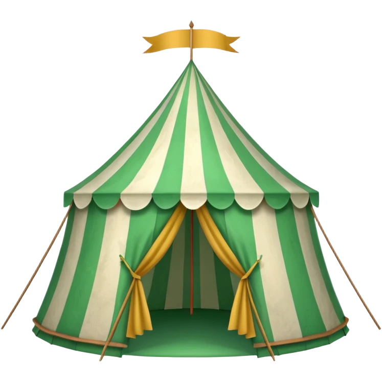 green carnival tent emoji