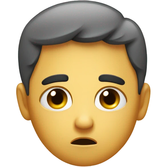 Sigh with sad brows  emoji