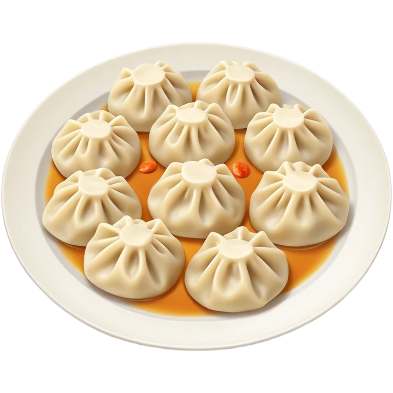 A plate of dumplings  emoji
