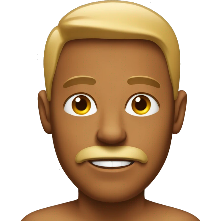 ugly tan man wit taper emoji