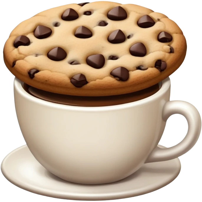 Cookie and coffee emoji