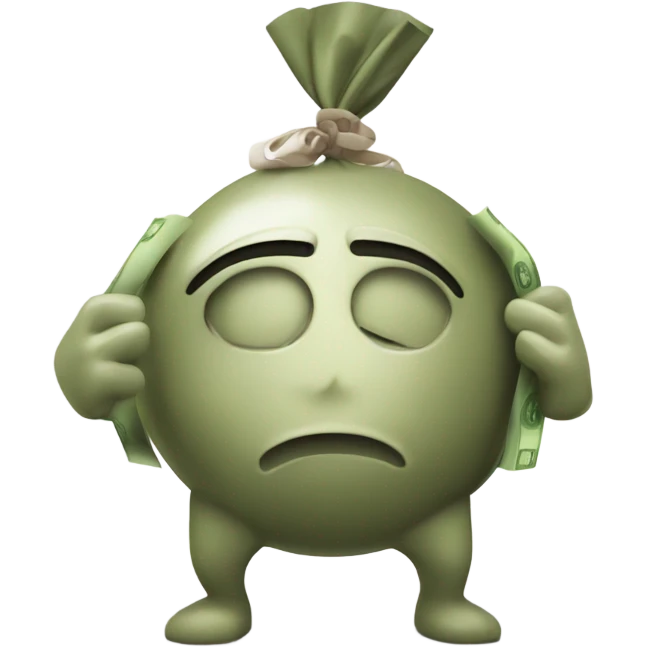 Money bank with muscly arms emoji