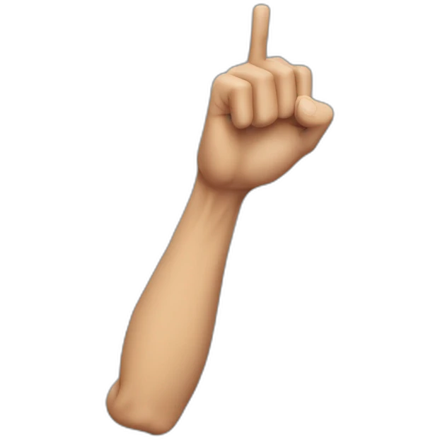 skinny arm without muscle emoji