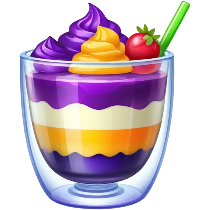 halo halo in a glass cup emoji