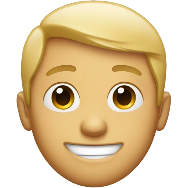 Smiling guy with closed right eye emoji