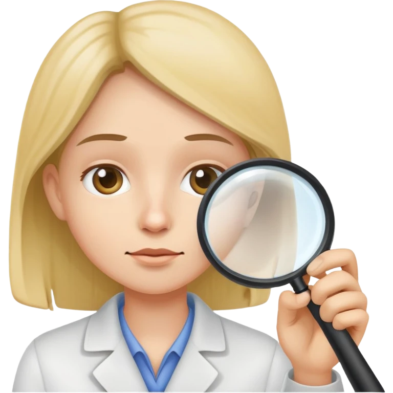 person examining with magnifying glass emoji