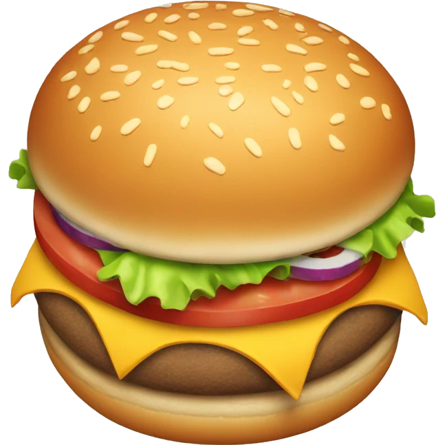 burger from top down view emoji