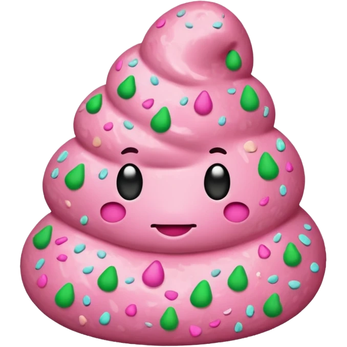 Pink Poop emoji