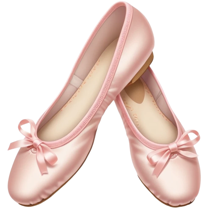 Pale pink ballet shoes emoji