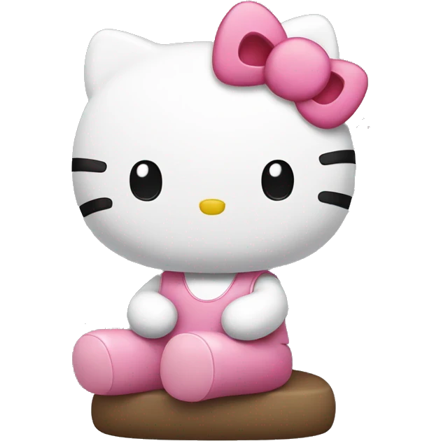 hello kitty sitting down emoji