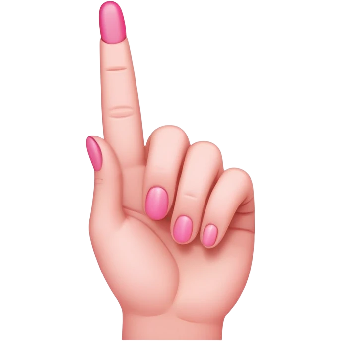 Pink middle finger  emoji