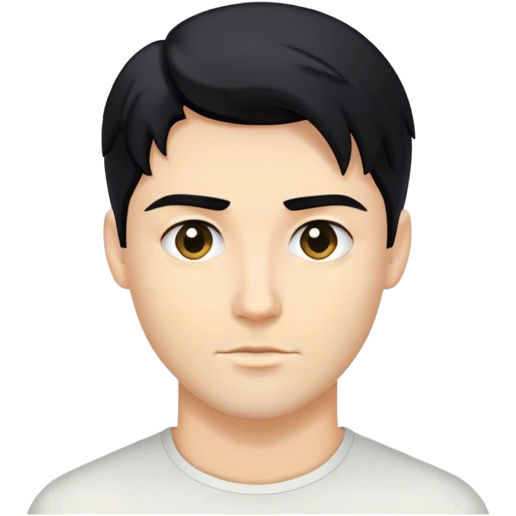 Egoistic blond  handsome man with black hair emoji