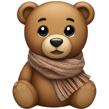Teddy bear with kufeya scarf  emoji