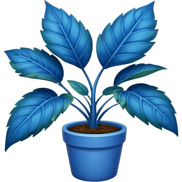 blue plant emoji