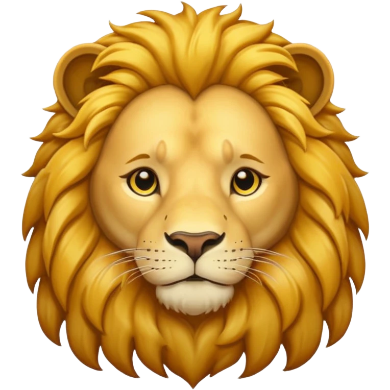 calm lion emoji