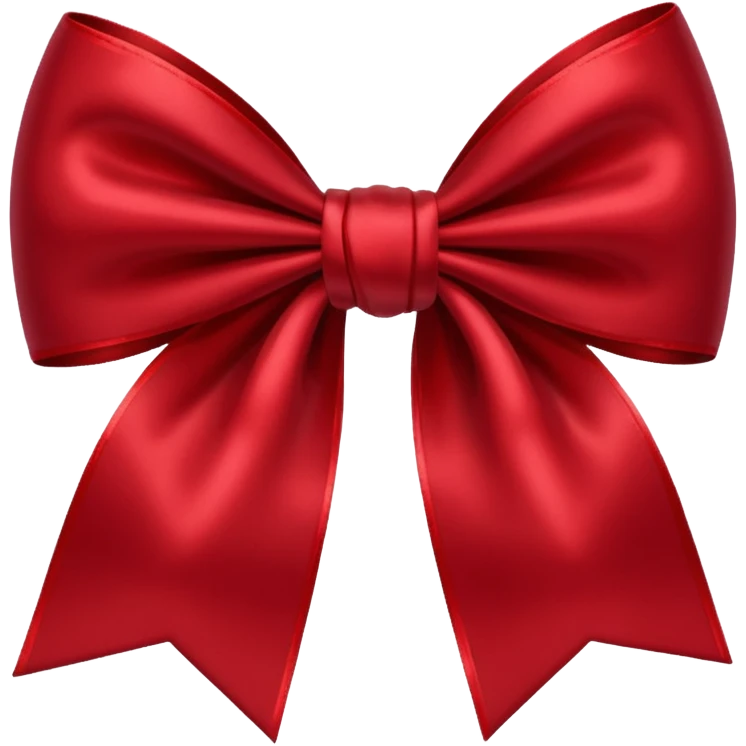 dark red bow emoji