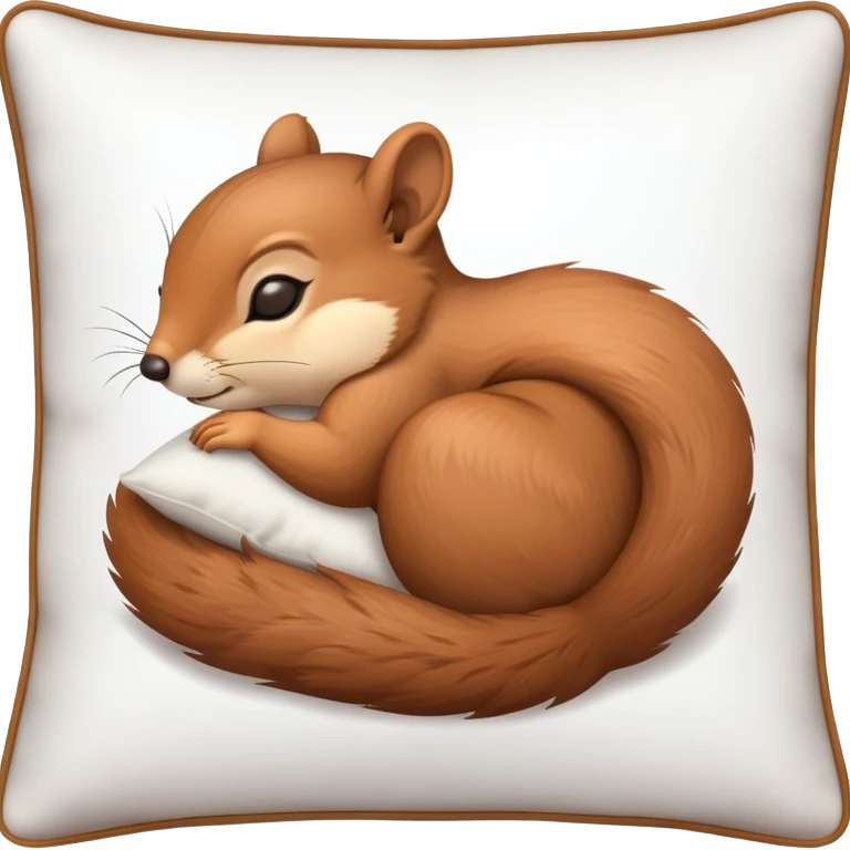 Squirrel sleeping on a pillow emoji