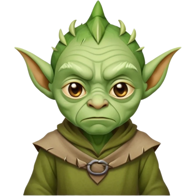 Sad goblin emoji