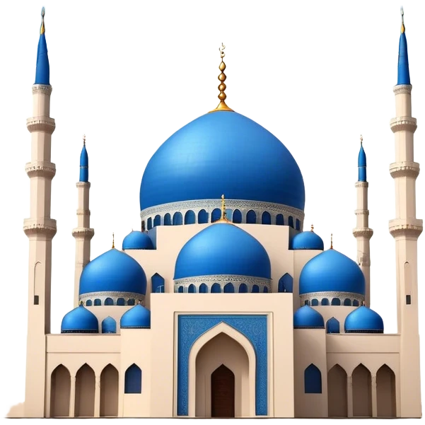 Mohammad Al-Amin Mosque Emoji of Beirut – Featuring its blue dome, tall minarets, and Arabic calligraphy. emoji