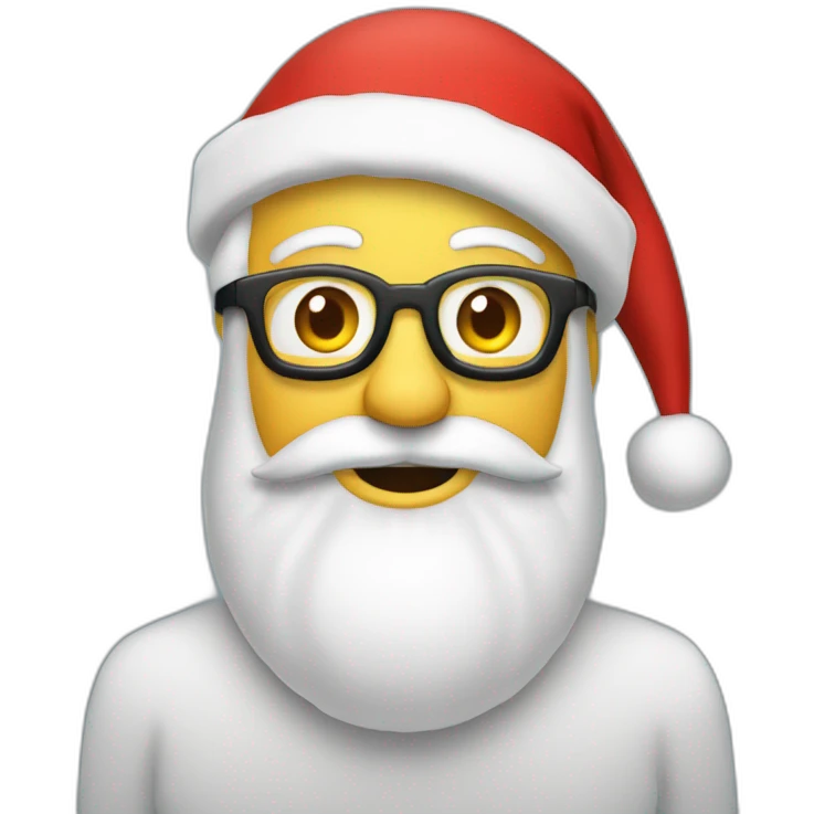 père noël qui porte un logo du site wiin.io emoji