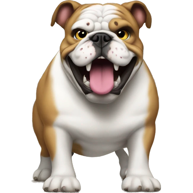Bulldog bowling  emoji