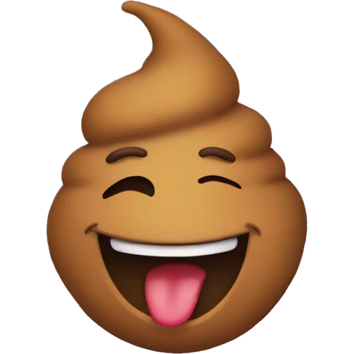 Poop emoji devious smile emoji