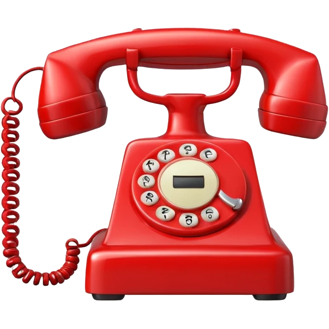 red phone calls emoji