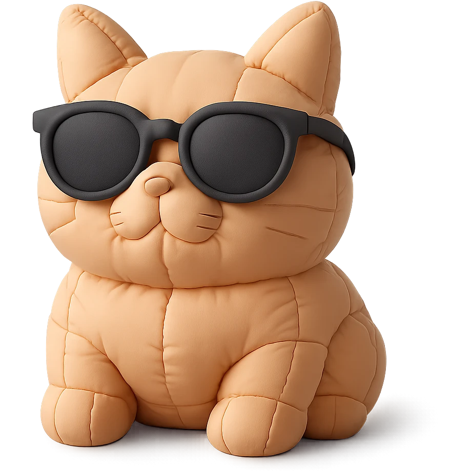 Cat wearing sunglasses emoji