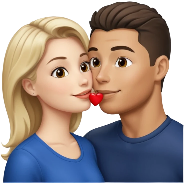Georgina kissing ronaldo emoji