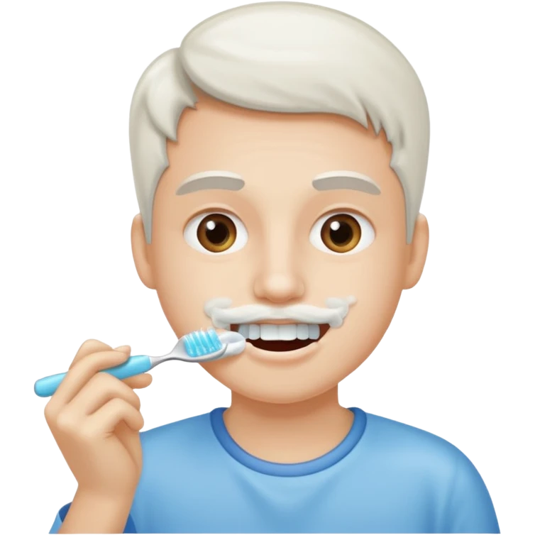 Brushing your teeth emoji