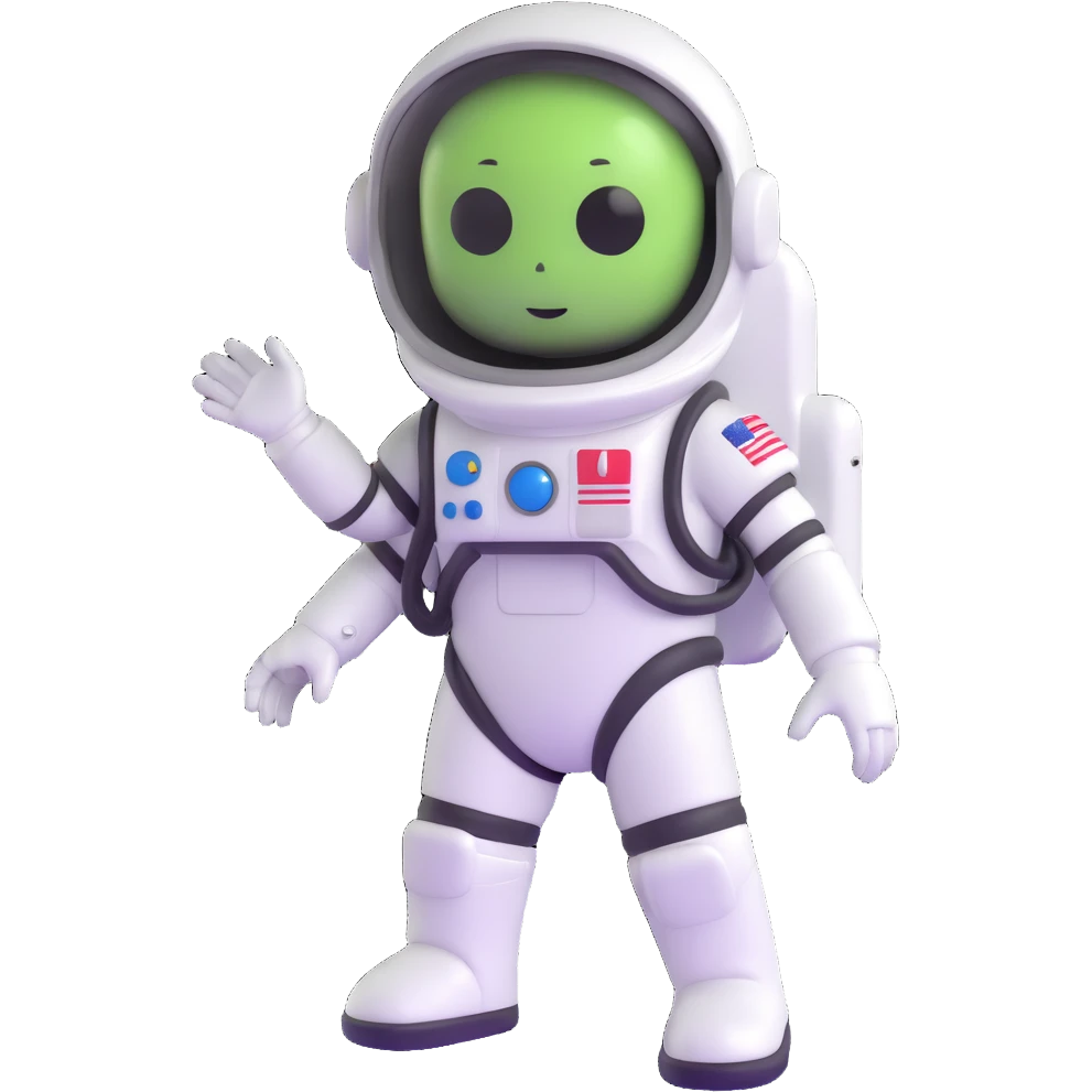 alien astronaut in spacesuit emoji
