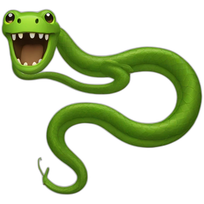 Two snakes circle emoji