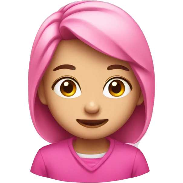 Pink cute  emoji