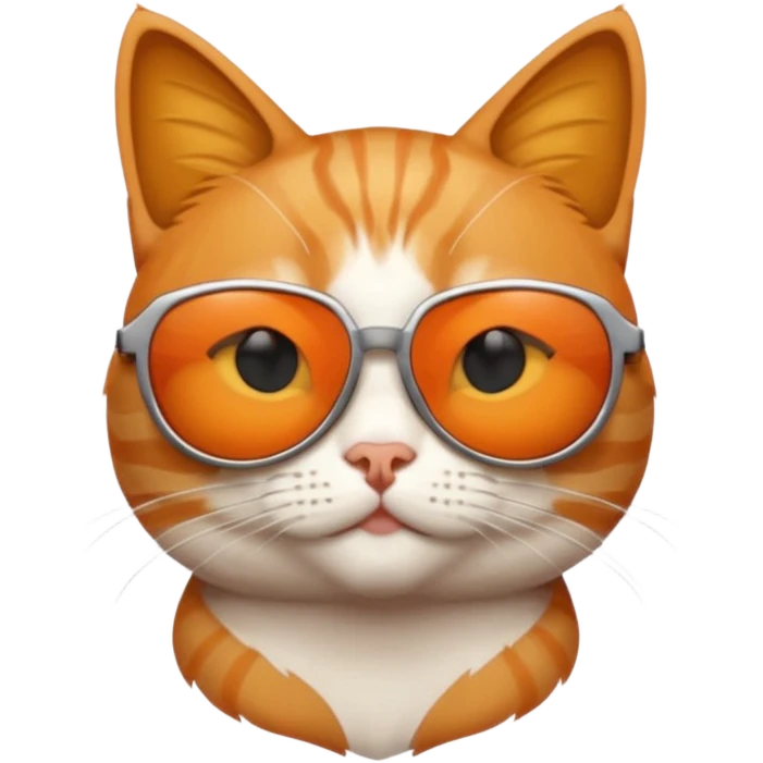 Cat wearing sunglasses emoji