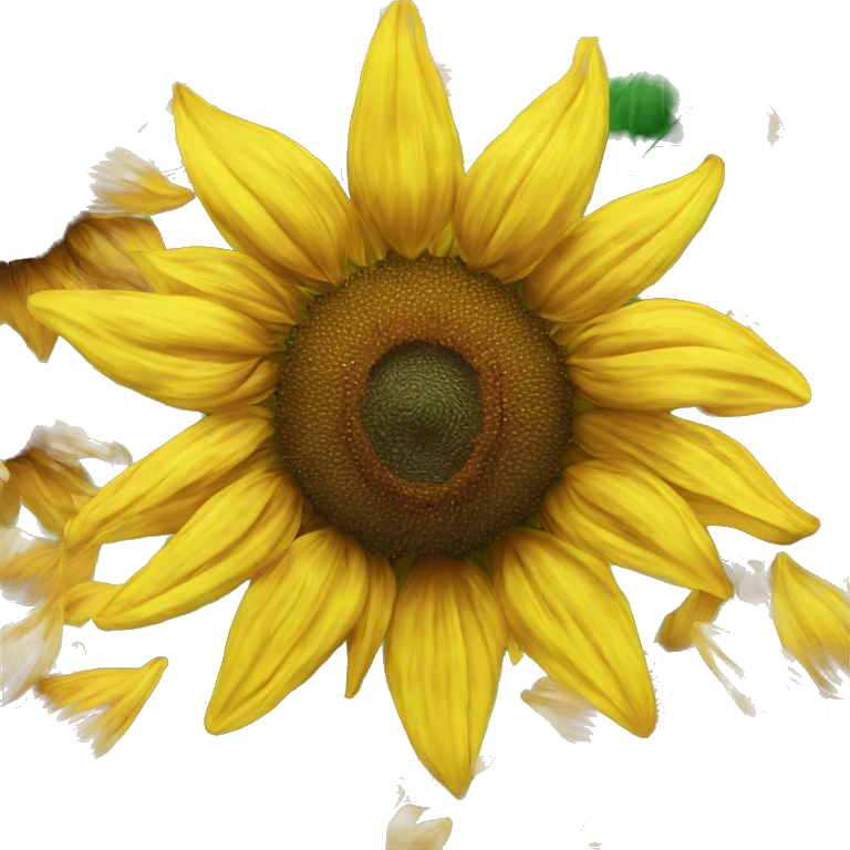 Trippy sunflower emoji