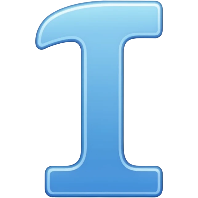 The number 1 in a thin font emoji