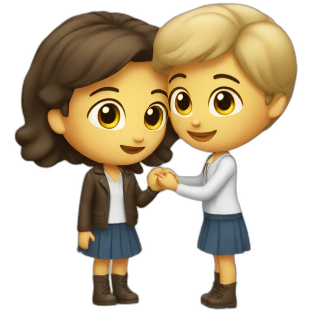 Proposing girl emoji