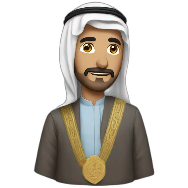 un grand arabe maigre emoji