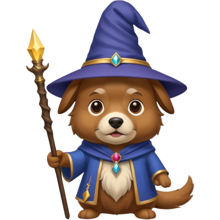 Dog wizard emoji