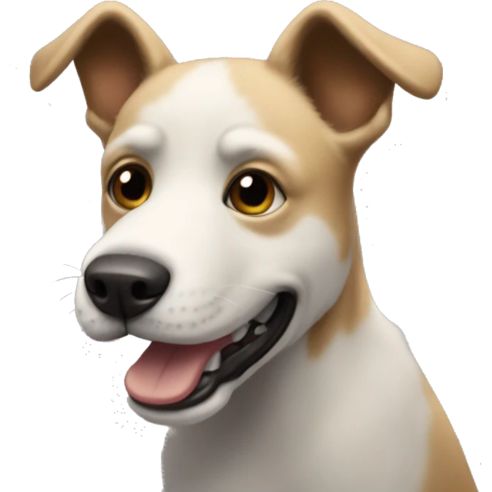un perro animatronico emoji