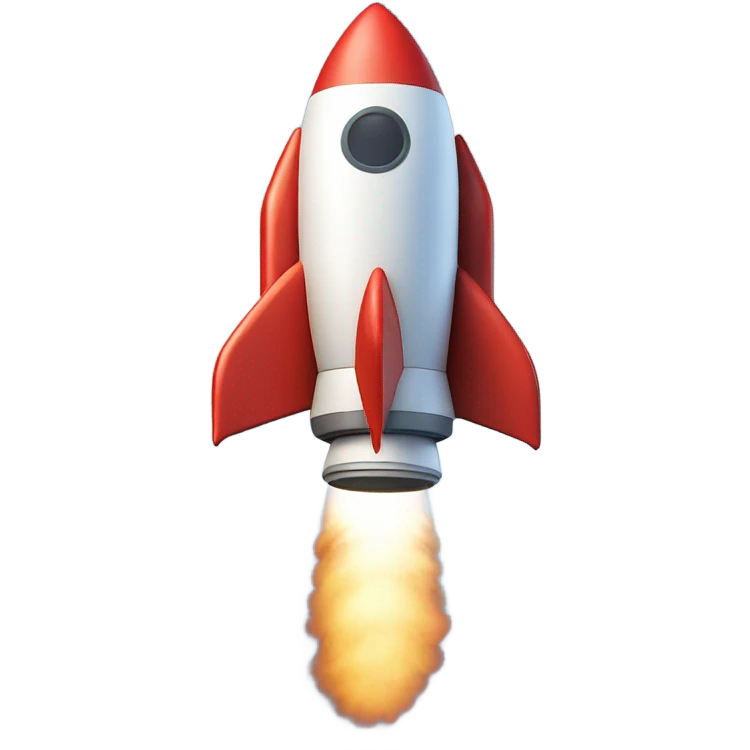 rocket flies around the earth emoji