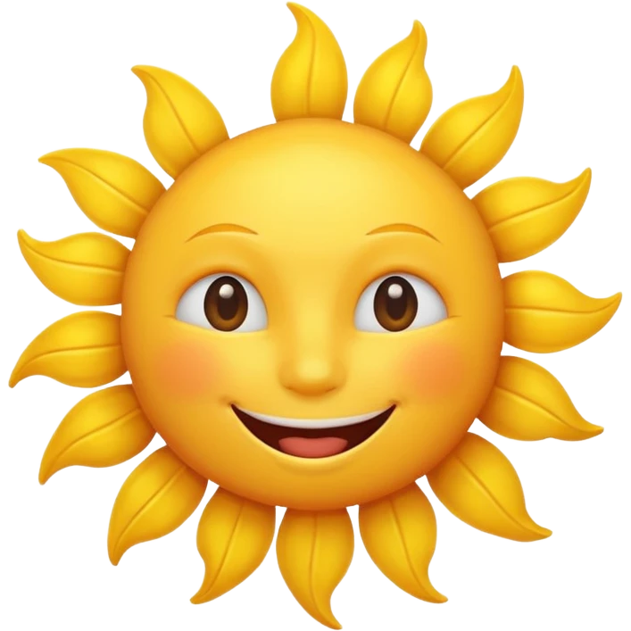 smiling sun emoji emoji