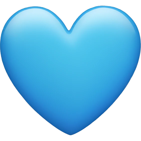 blue heart emoji