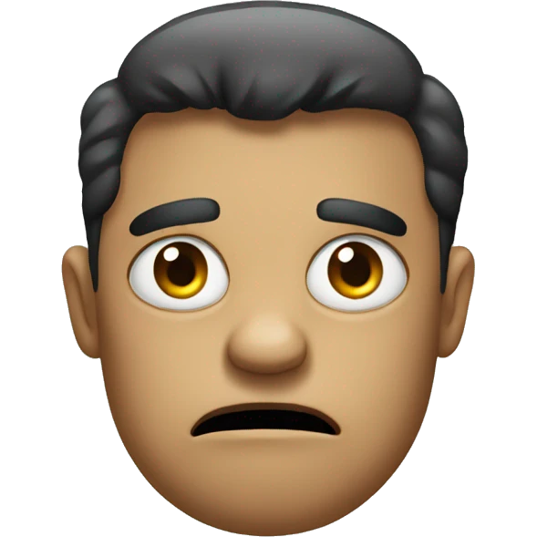 Confused and angry  emoji
