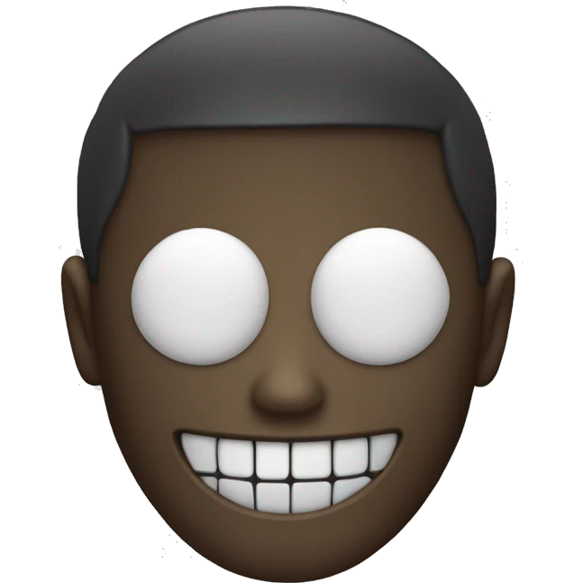 crea un emoji de un personaje sonrriendo con corpse mask emoji