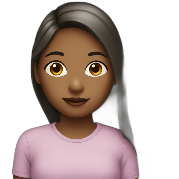 girl with butterfly emoji