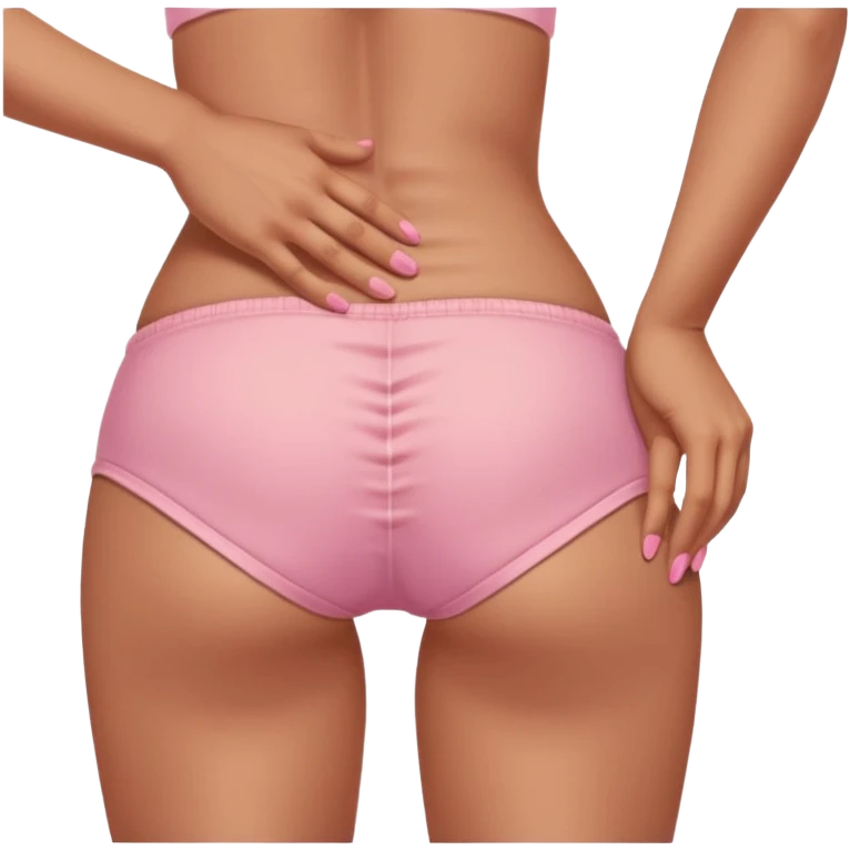 A male hand spanking a female on her butt emoji