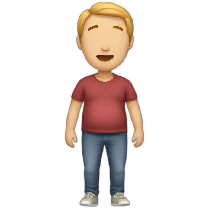 A man pregnant emoji